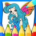 甜心公主涂色画画游戏 甜心公主涂色画画游戏