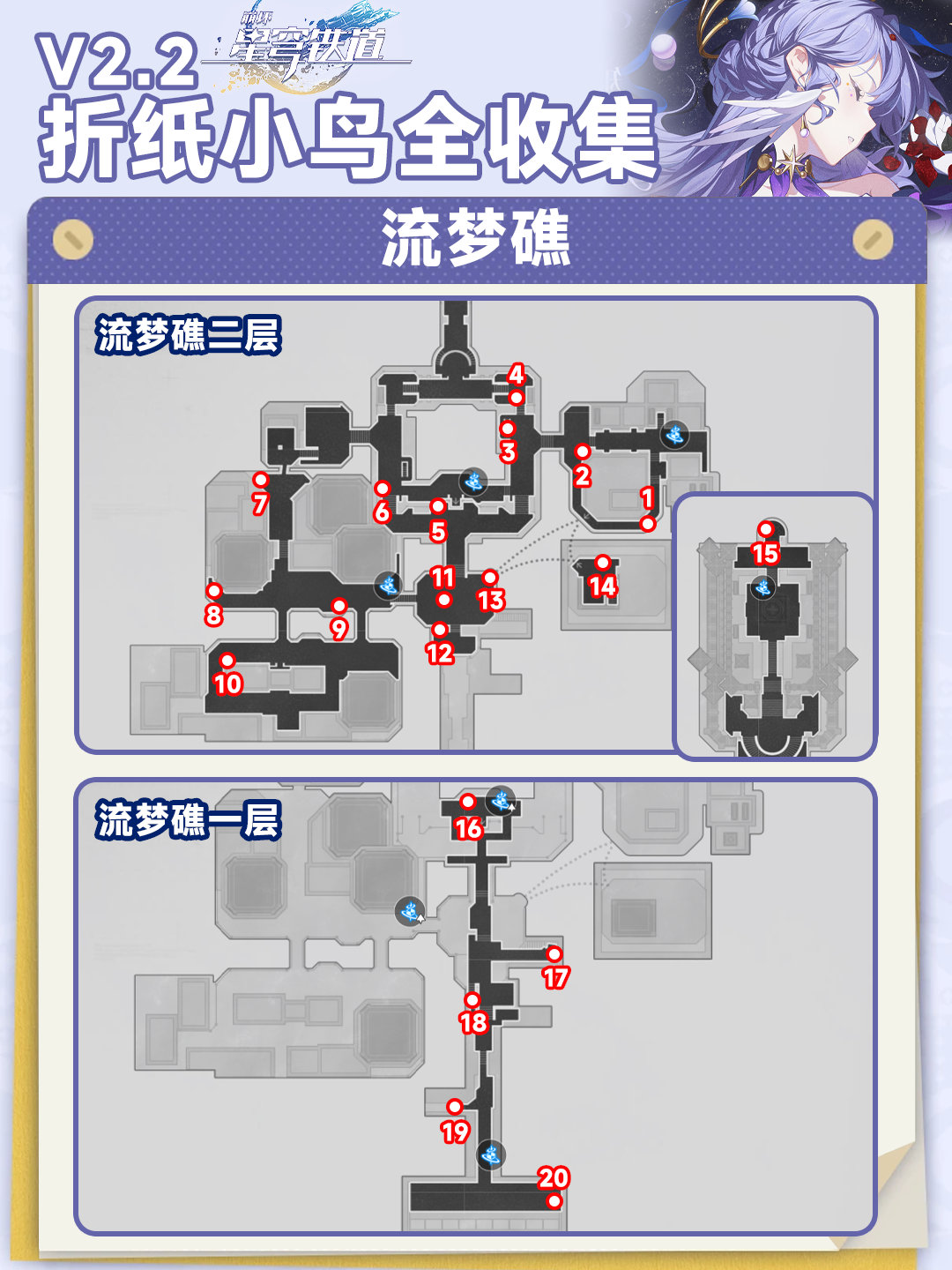 崩坏星穹铁道2.2折纸小鸟全收集攻略